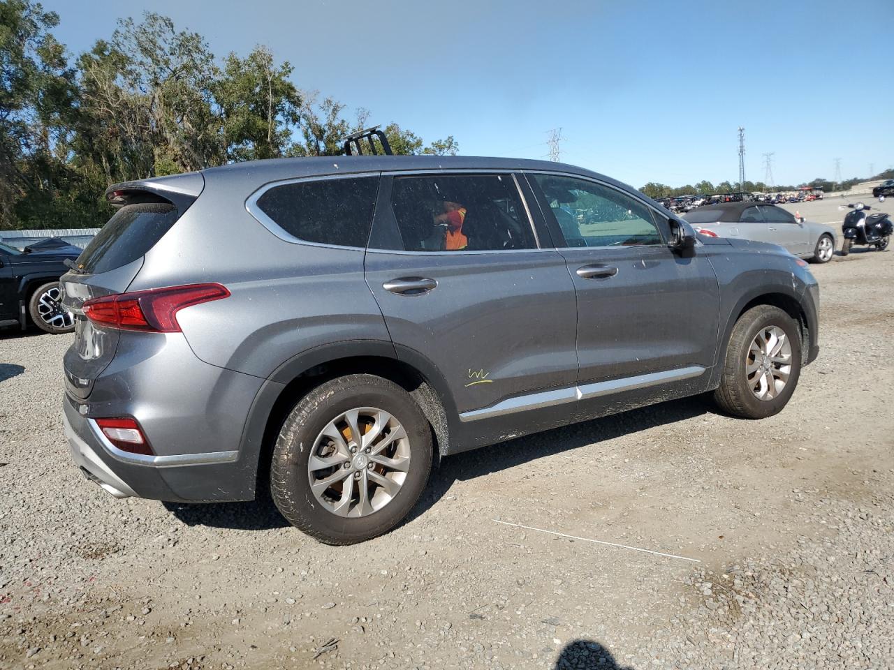 2019 Hyundai Santa Fe VIN 5NMS23AD4KH108937 Copart auction photo, water/flood damage thumbnail 3