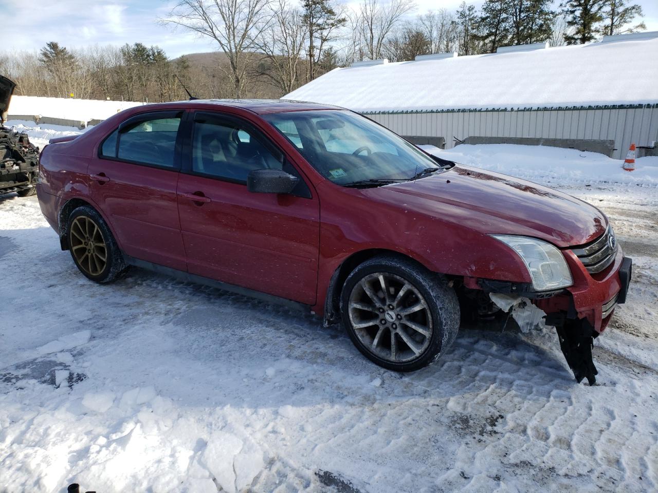 2008 Ford Fusion VIN 3FAHP07Z98R169390 Copart auction photo, front end / undercarriage damage thumbnail 4