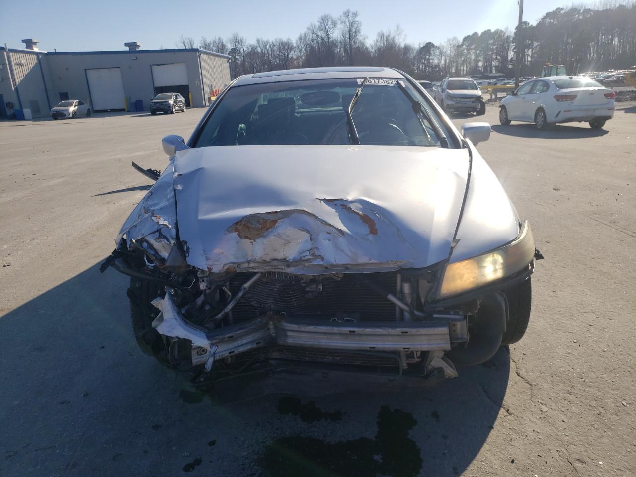 2005 Acura TL VIN 19UUA66275A065845 Copart auction photo, front end / frame damage damage thumbnail 5