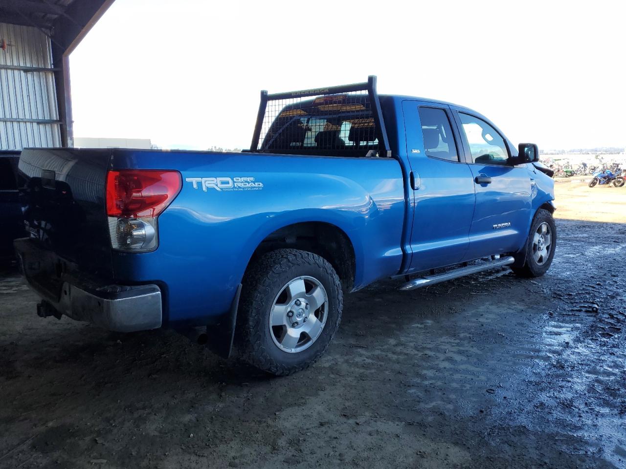 2007 Toyota Tundra VIN 5TFRT54197X015418 Copart auction photo, front end / side damage thumbnail 3