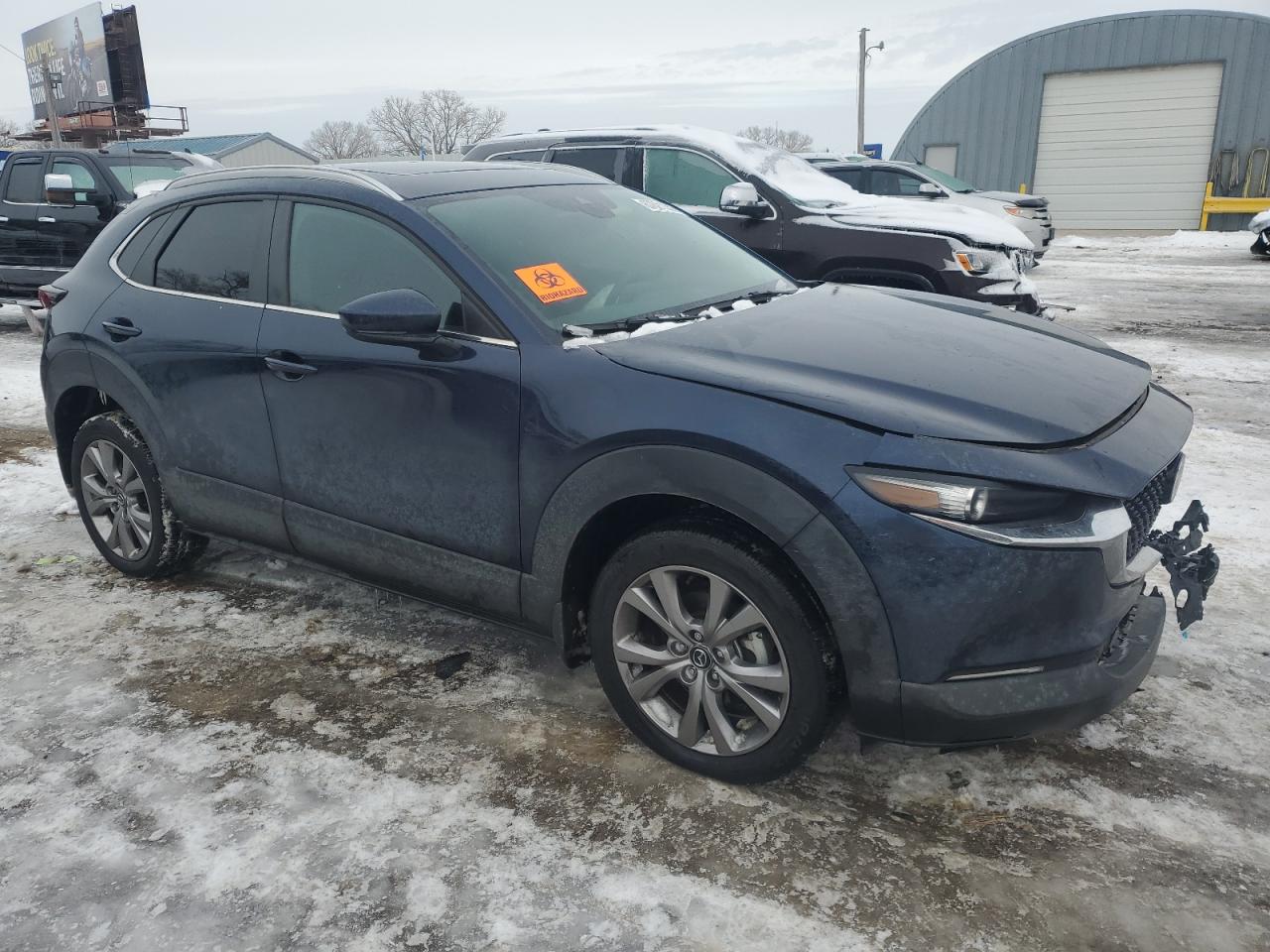 2022 Mazda CX-30 VIN 3MVDMBCL0NM442058 Copart auction photo, all over damage thumbnail 4