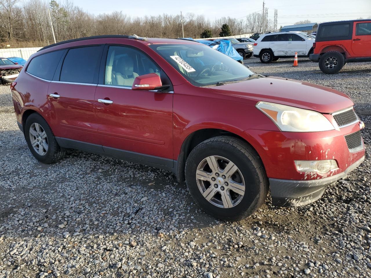 2012 Chevrolet Traverse VIN 1GNKVJED9CJ112569 Copart auction photo, all over damage thumbnail 4