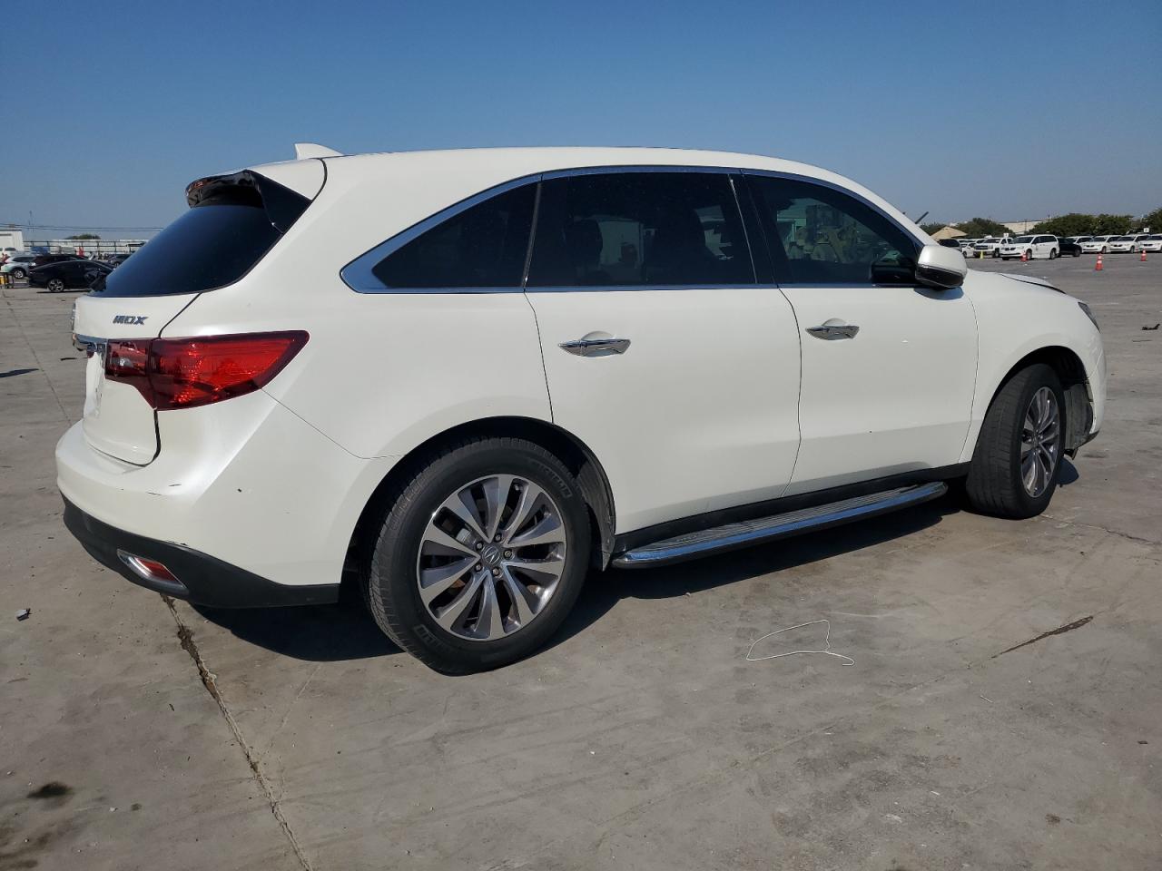 2015 Acura MDX VIN 5FRYD3H46FB012839 Copart auction photo, side damage thumbnail 3