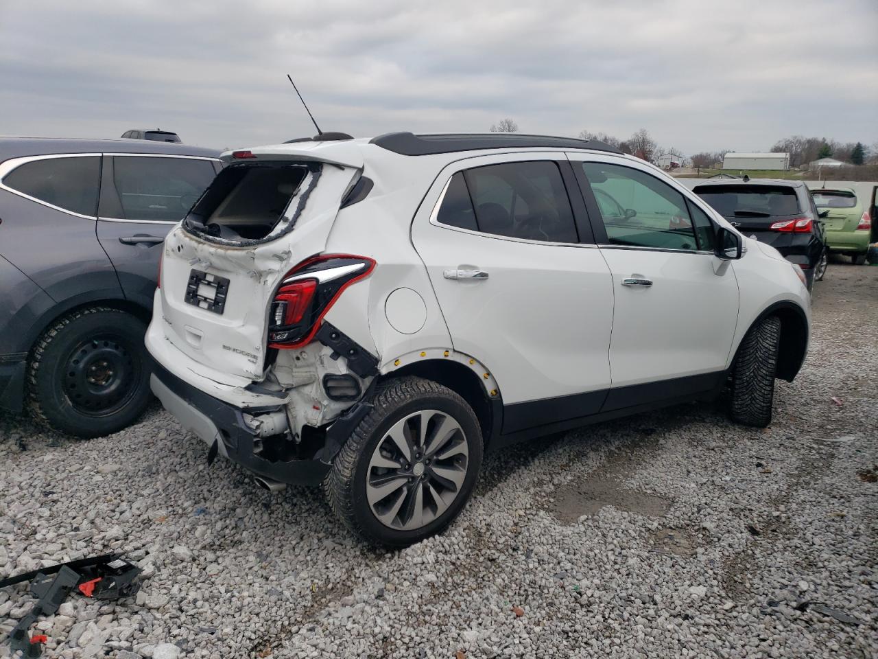 2018 Buick Encore VIN KL4CJGSB9JB627345 Copart auction photo, all over / rear end damage thumbnail 3
