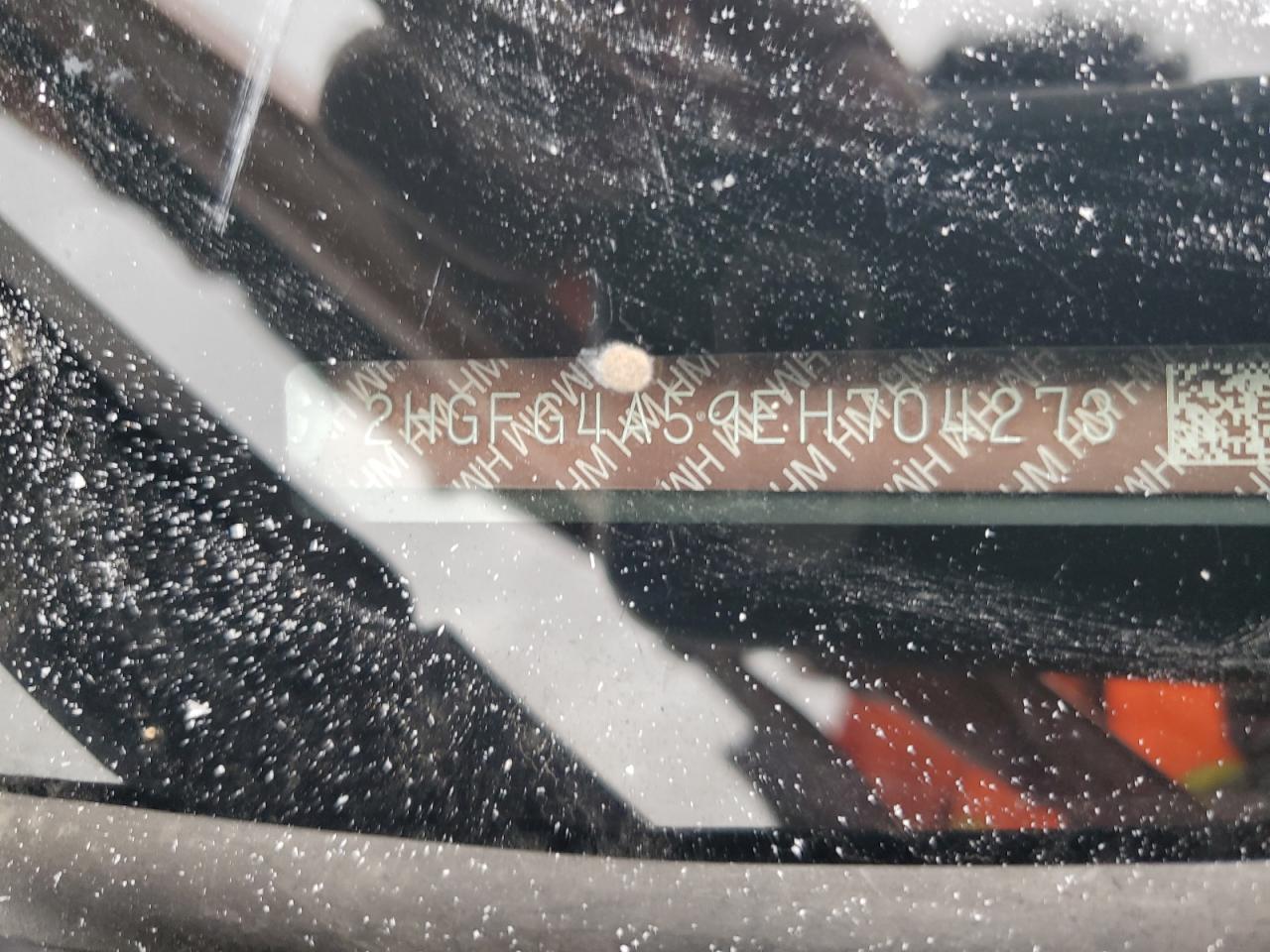 2014 Honda Civic VIN 2HGFG4A59EH704273 Copart auction photo, water/flood damage thumbnail 12