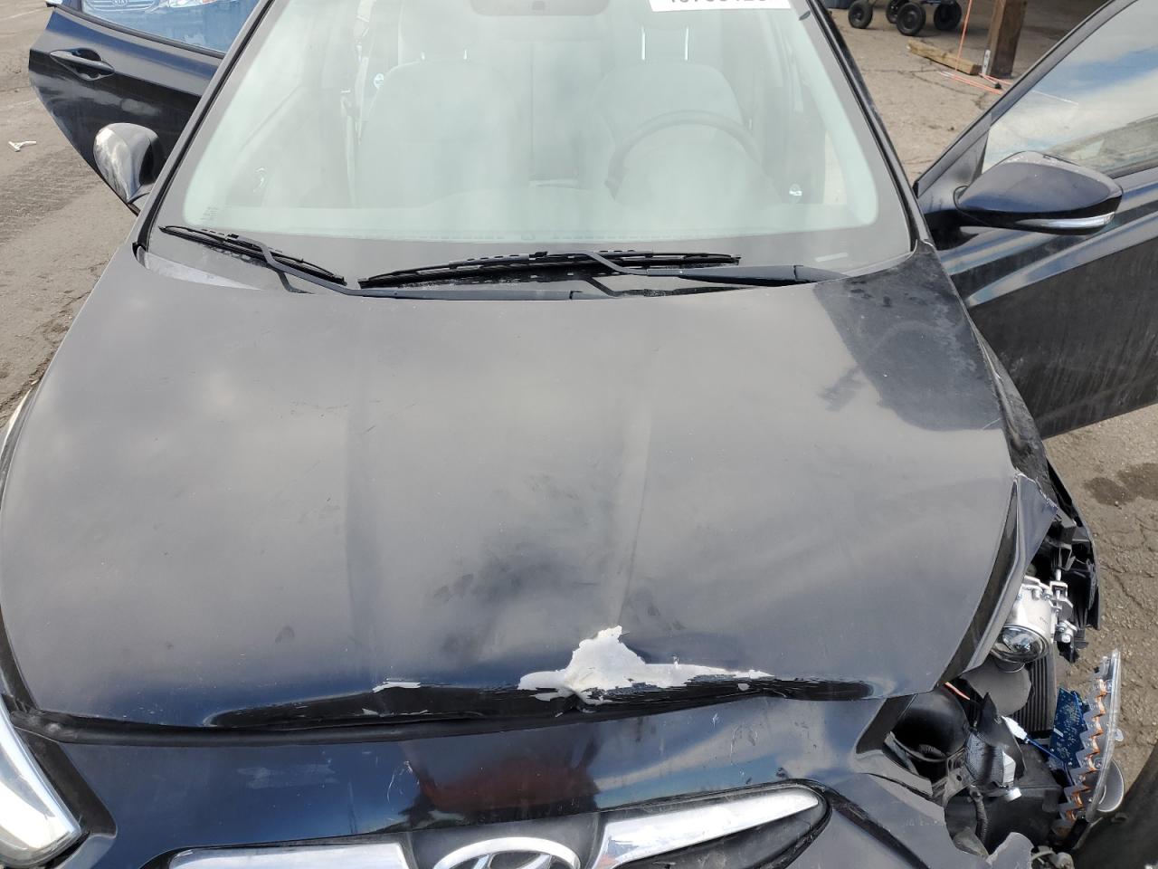 2014 Hyundai Accent VIN KMHCU5AEXEU165364 Copart auction photo, front end damage thumbnail 12
