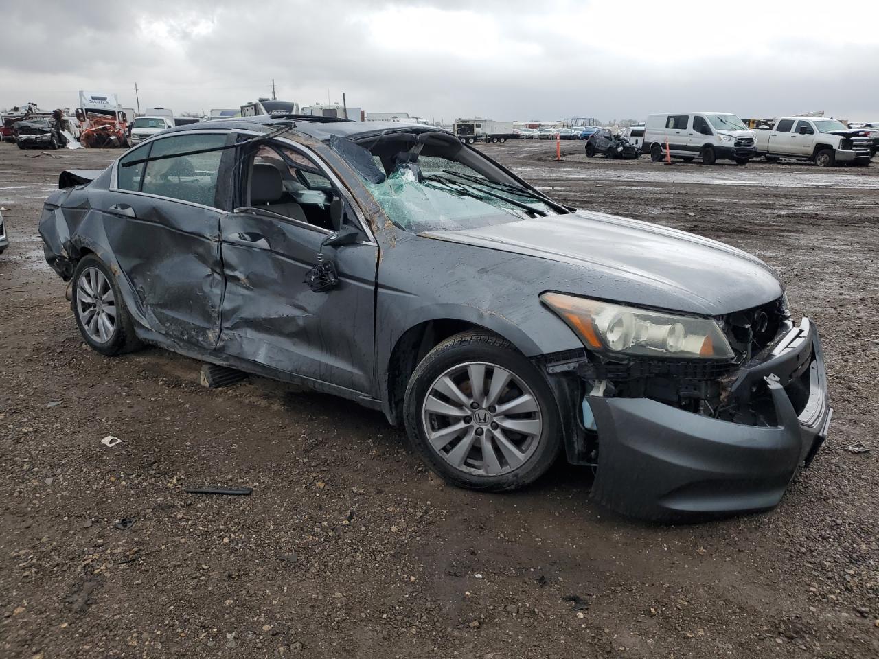 2011 Honda Accord VIN 1HGCP2F88BA033277 Copart auction photo, front end / rollover damage thumbnail 4