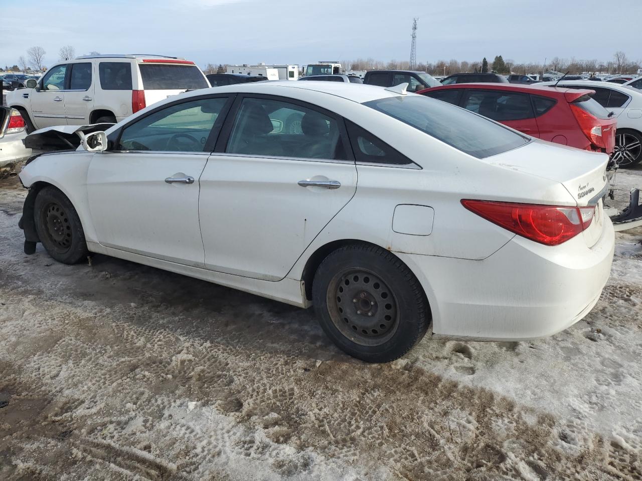 2011 Hyundai Sonata VIN 5NPEC4AC0BH288668 Copart auction photo, front end / side damage thumbnail 2
