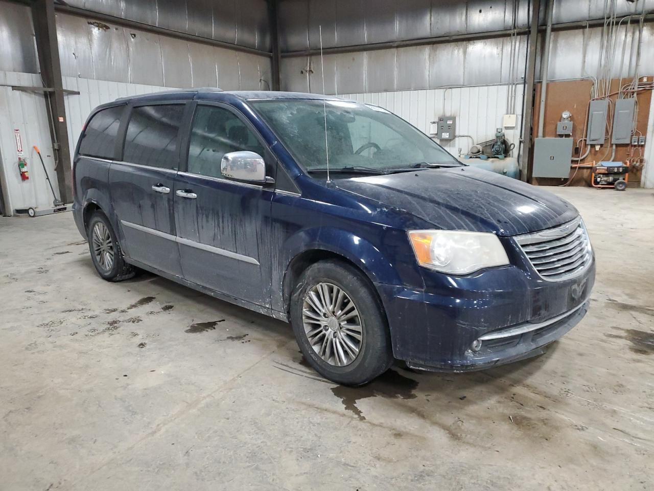 2013 Chrysler Town & Country VIN 2C4RC1CG7DR590271 Copart auction photo, undercarriage / front end damage thumbnail 4