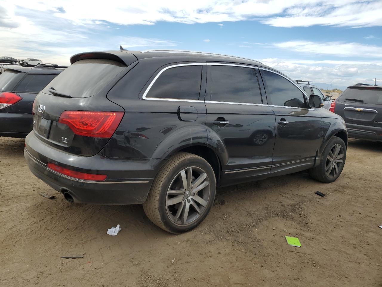 2014 Audi Q7 VIN WA1LGAFEXED001104 Copart auction photo, front end damage thumbnail 3