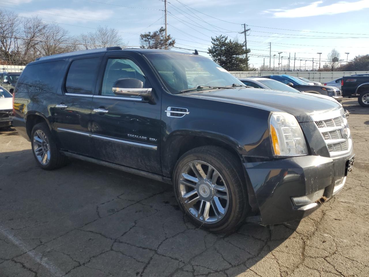 2012 Cadillac Escalade VIN 1GYS4KEF3CR174449 Copart auction photo, front end damage thumbnail 4