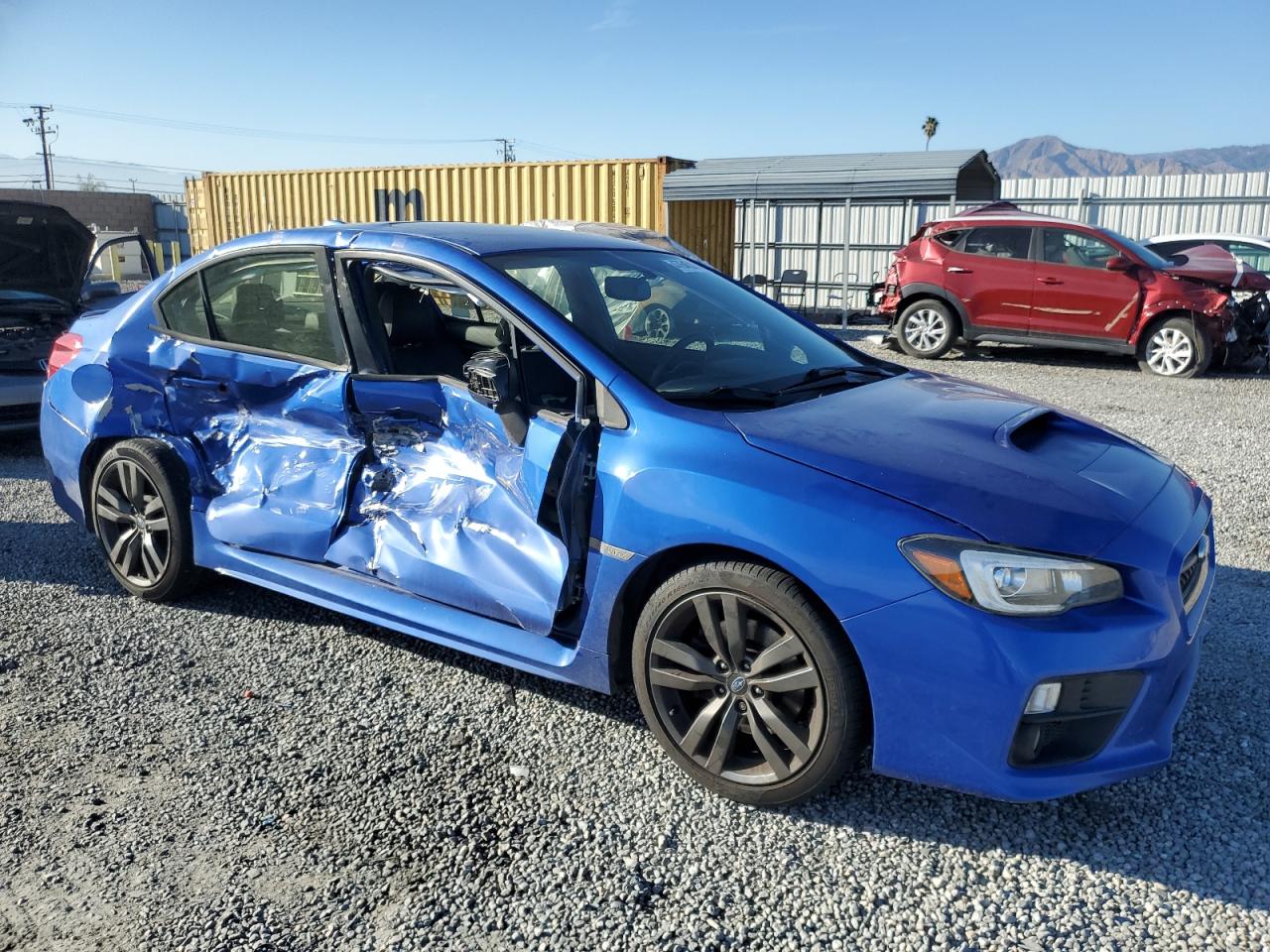 2016 Subaru WRX VIN JF1VA1J67G9814458 Copart auction photo, side / rear end damage thumbnail 4