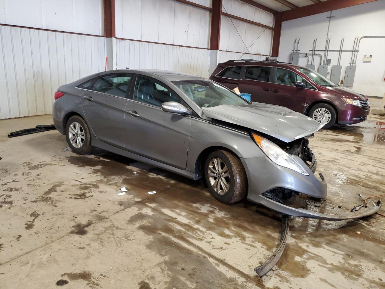 2014 Hyundai Sonata VIN 5NPEB4AC0EH863505 Copart auction photo, front end damage thumbnail 4