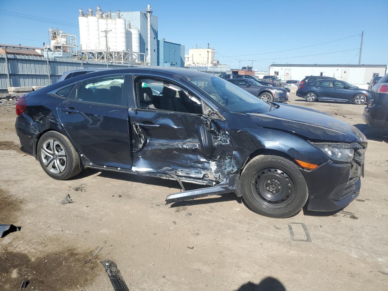2017 Honda Civic VIN 19XFC2F56HE025195 Copart auction photo, all over damage thumbnail 4