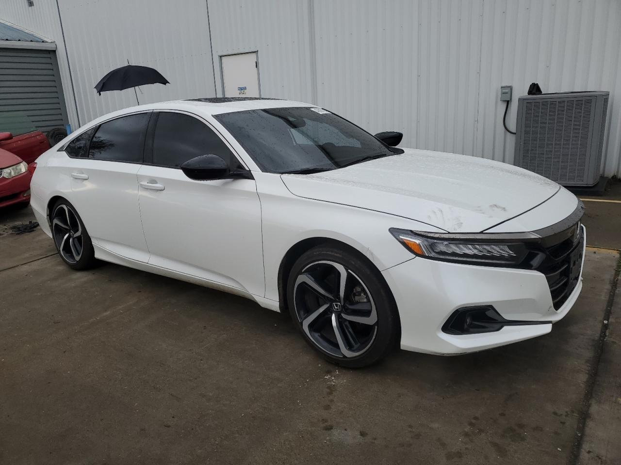 2021 Honda Accord VIN 1HGCV2F38MA014242 Copart auction photo, rear end damage thumbnail 4