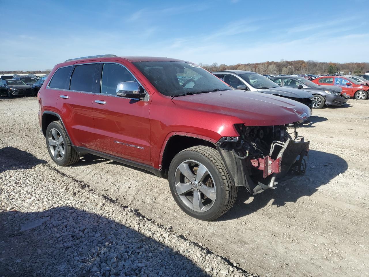 2015 Jeep Grand Cherokee VIN 1C4RJFBG1FC814943 Copart auction photo, front end damage thumbnail 4