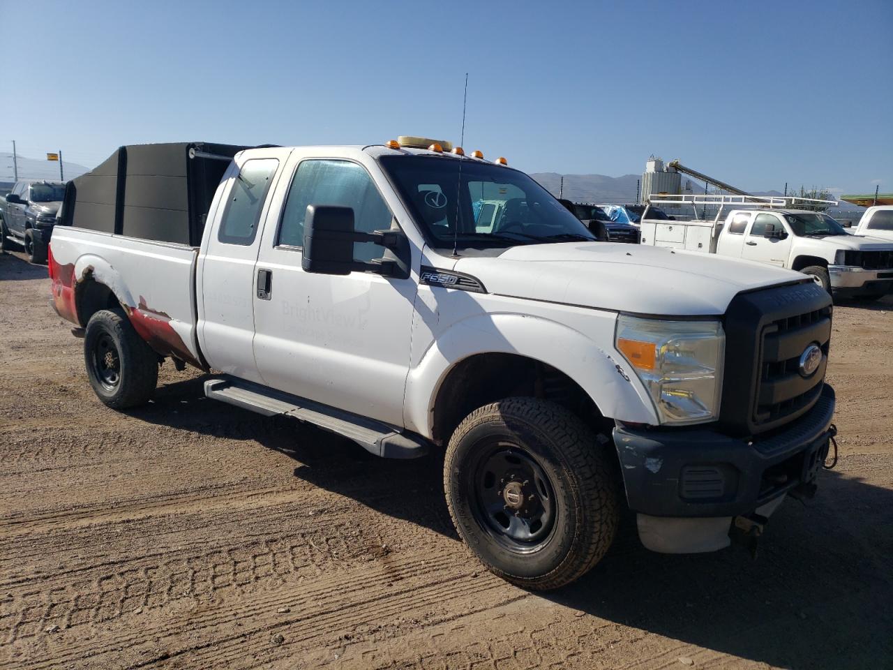 2011 Ford F350 VIN 1FT8X3B62BEC42392 Copart auction photo, side damage thumbnail 4