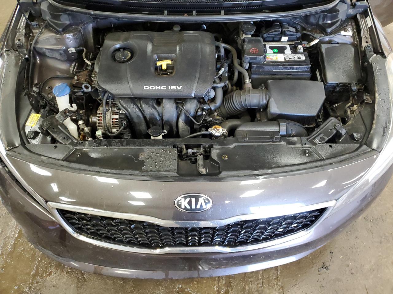 2017 KIA Forte VIN 3KPFK4A74HE128090 Copart auction photo, front end / side damage thumbnail 11