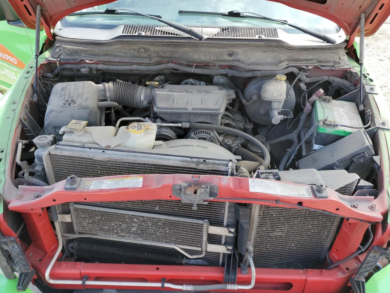 2008 Dodge RAM VIN 1D7HA18N18S570634 Copart auction photo, front end / undercarriage damage thumbnail 11