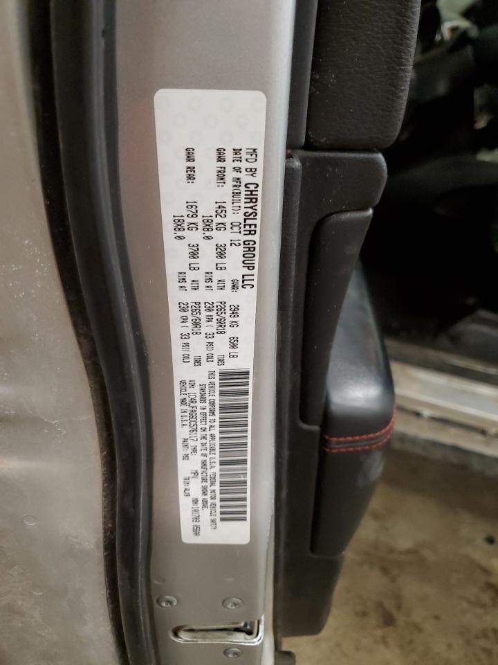 2013 Jeep Grand Cherokee VIN 1C4RJFAG6DC576117 Copart auction photo, side damage thumbnail 13