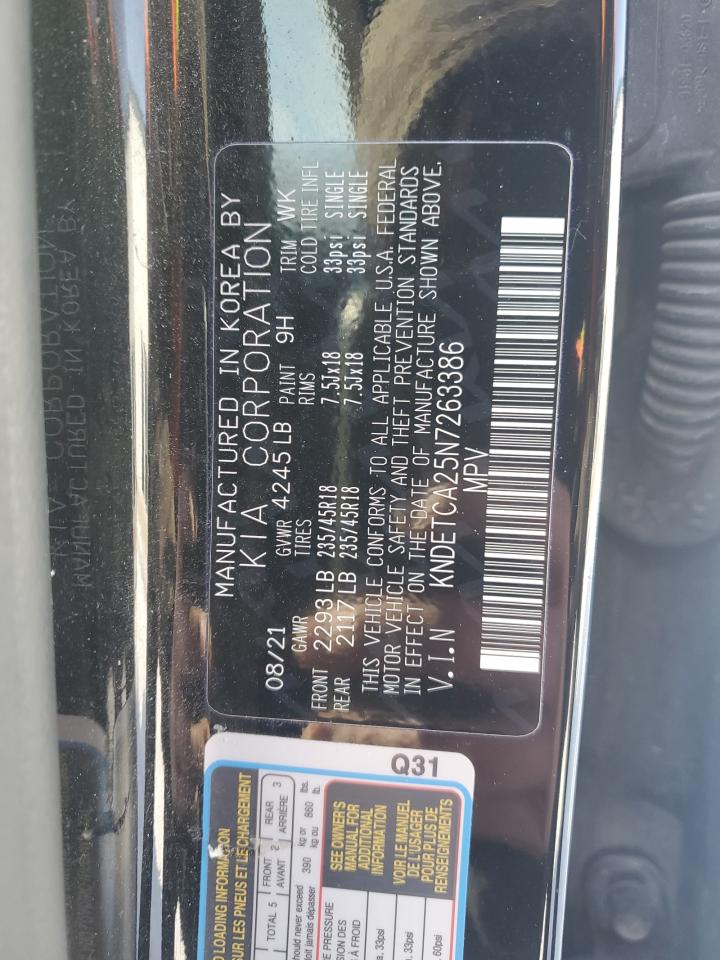 2022 KIA Seltos VIN KNDETCA25N7263386 Copart auction photo, front end / minor dent/scratches damage thumbnail 15