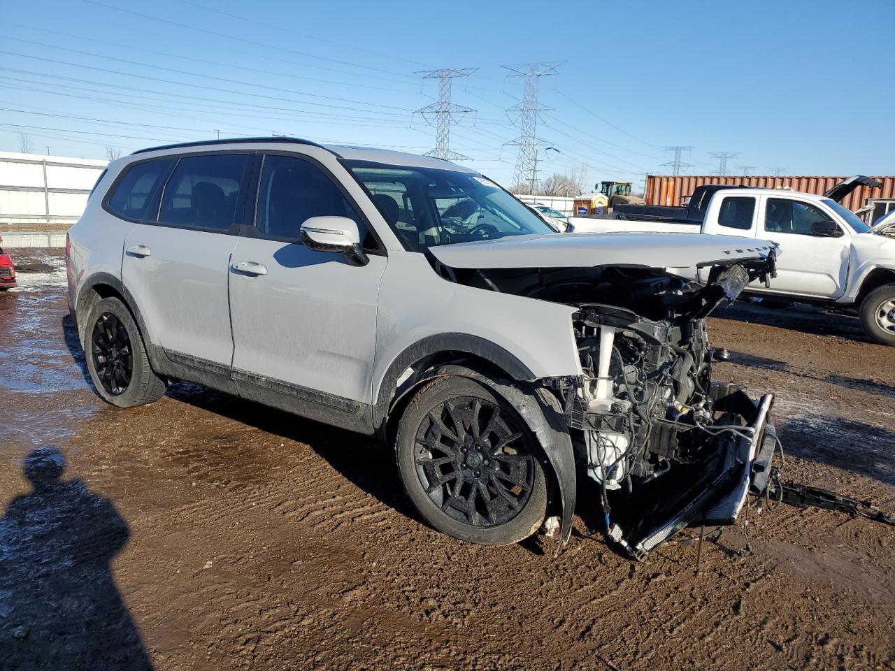 2021 KIA Telluride VIN 5XYP5DHC0MG170557 Copart auction photo, front end damage thumbnail 4
