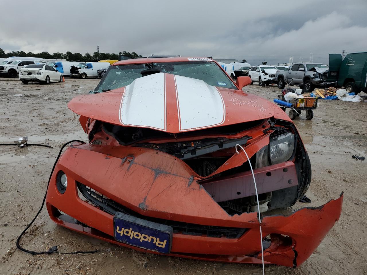 2012 Chevrolet Camaro VIN 2G1FB1E37C9126002 Copart auction photo, all over damage thumbnail 5