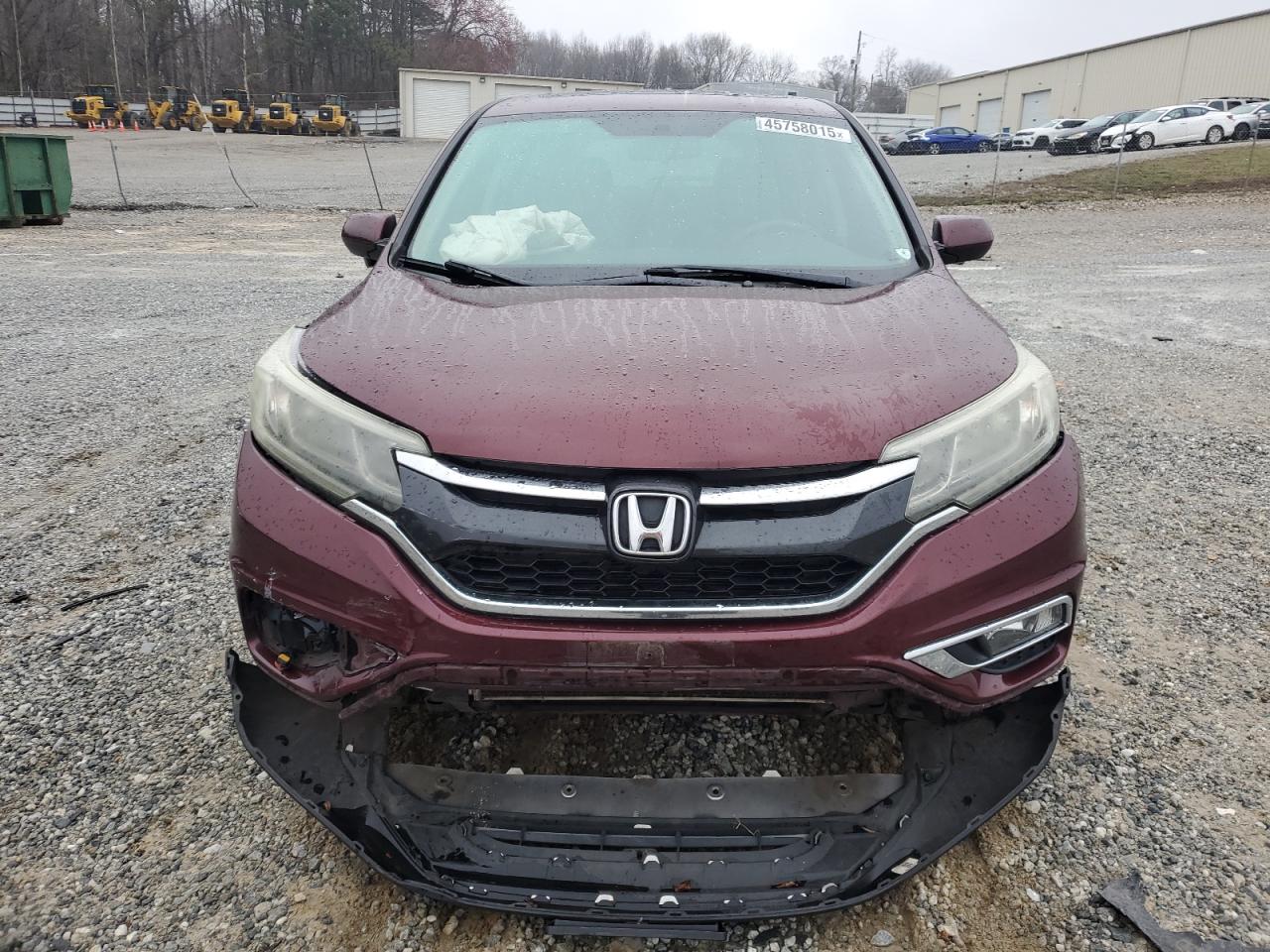 2016 Honda CR-V VIN 2HKRM4H53GH673073 Copart auction photo, front end / undercarriage damage thumbnail 5