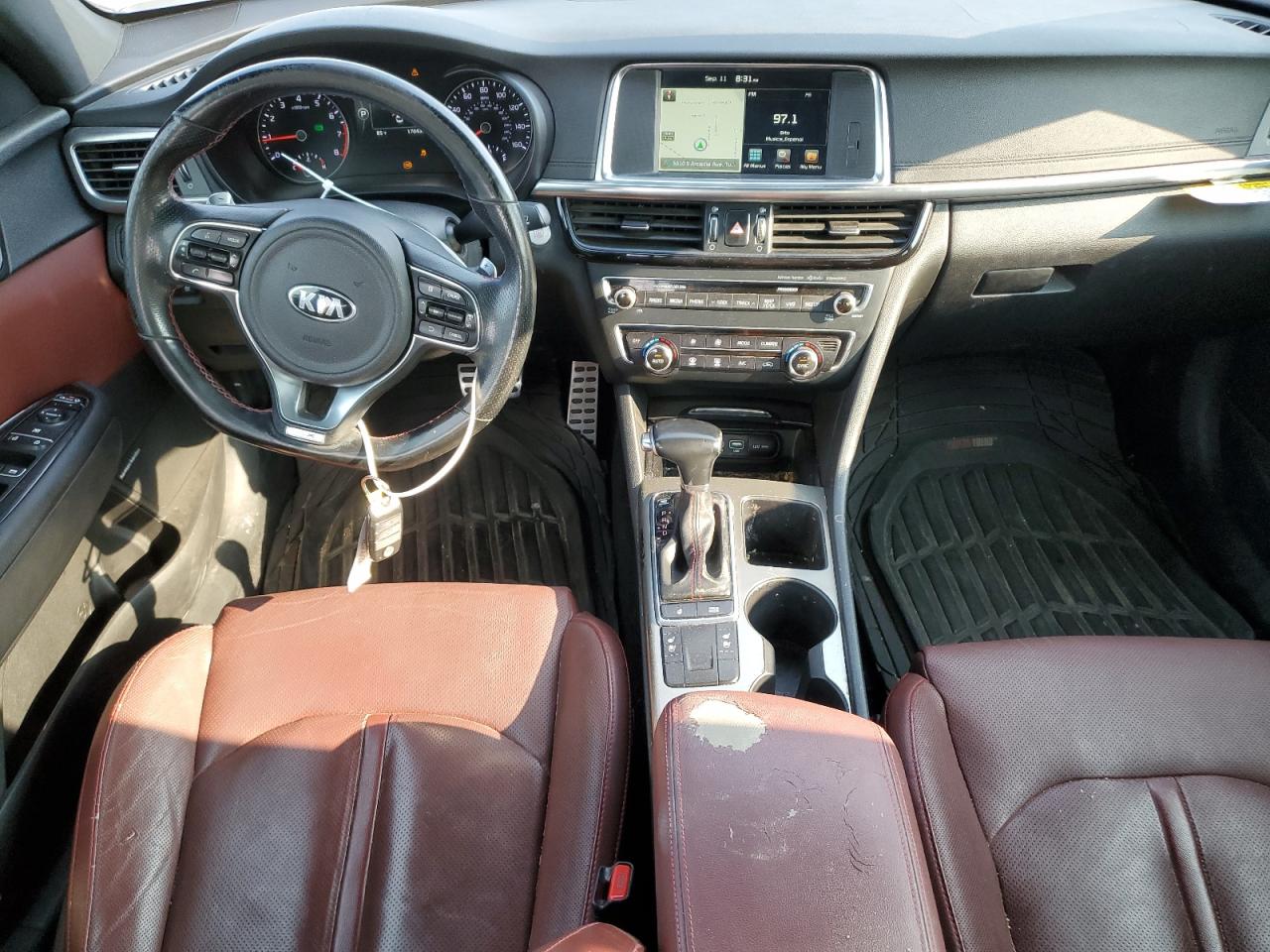 2016 KIA Optima VIN 5XXGW4L20GG026155 Copart auction photo, rear end / side damage thumbnail 8
