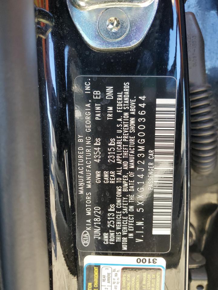 2021 KIA K5 VIN 5XXG14J23MG003644 Copart auction photo, front end damage thumbnail 13