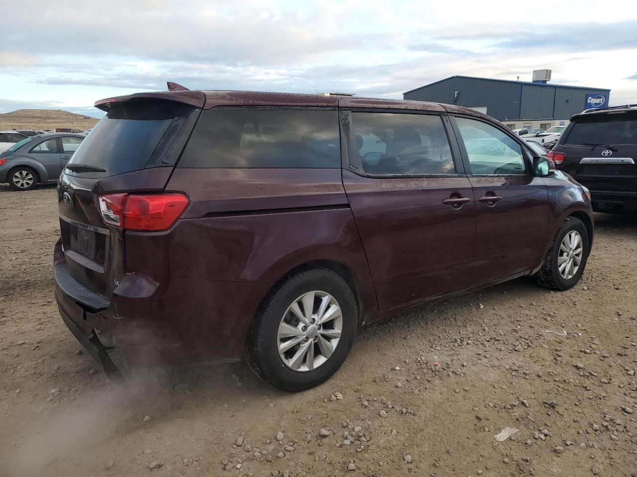 2018 KIA Sedona VIN KNDMB5C16J6389139 Copart auction photo, rear end damage thumbnail 3