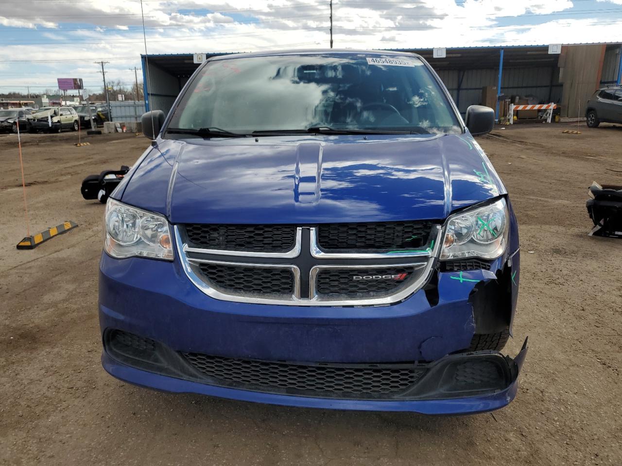 2019 Dodge Caravan VIN 2C4RDGBG6KR752132 Copart auction photo, front end / hail damage thumbnail 5
