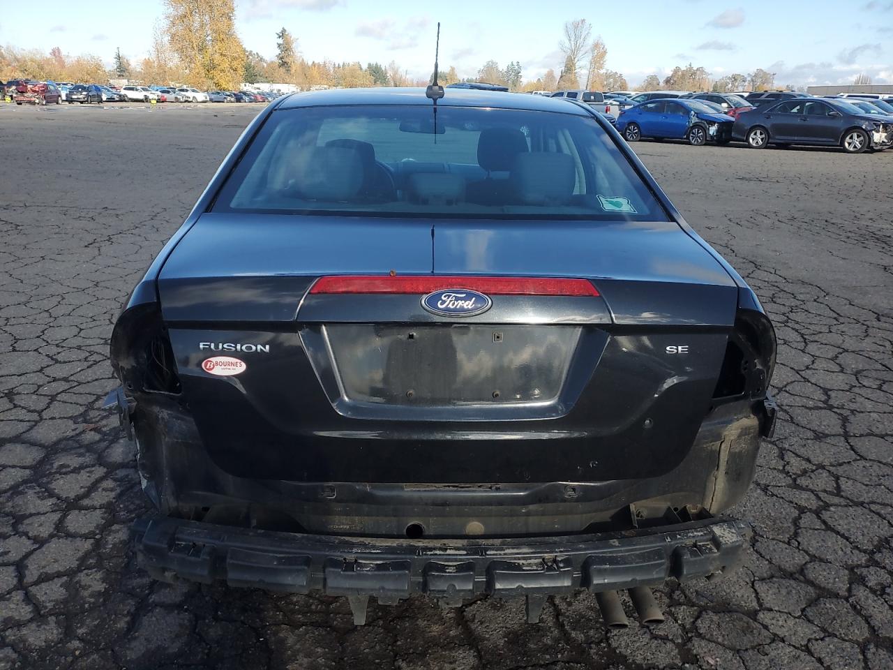 2011 Ford Fusion VIN 3FAHP0HA9BR123168 Copart auction photo, rear end damage thumbnail 6