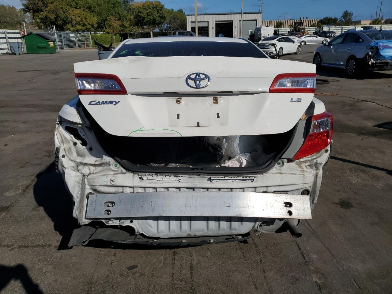 2012 Toyota Camry VIN 4T1BF1FK3CU500426 Copart auction photo, rear end / front end damage thumbnail 6
