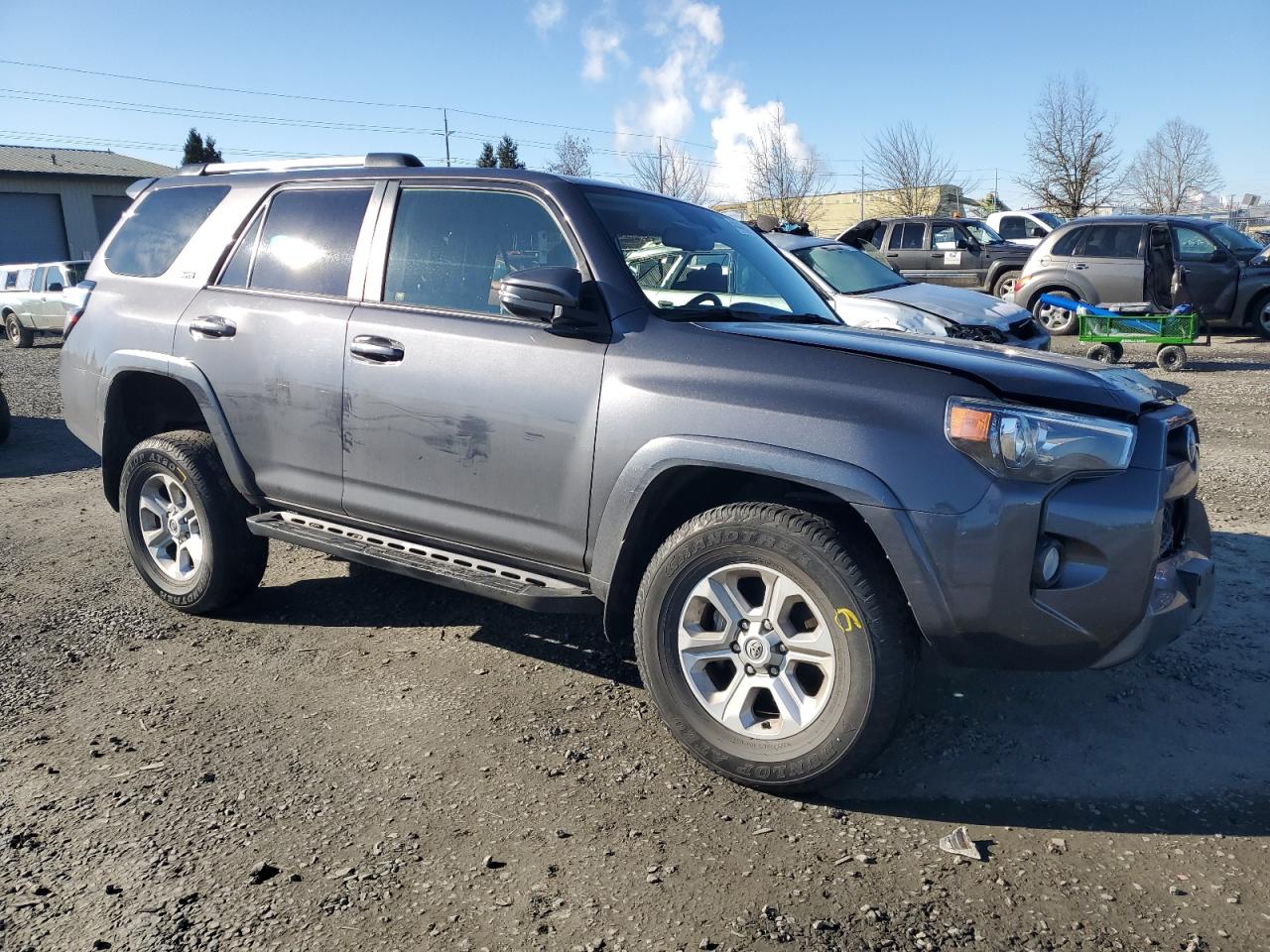 2019 Toyota 4Runner VIN JTEBU5JR5K5674606 Copart auction photo, front end / undercarriage damage thumbnail 4