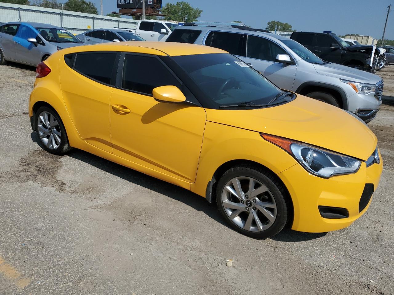2016 Hyundai Veloster VIN KMHTC6AD3GU287597 Copart auction photo, water/flood damage thumbnail 4