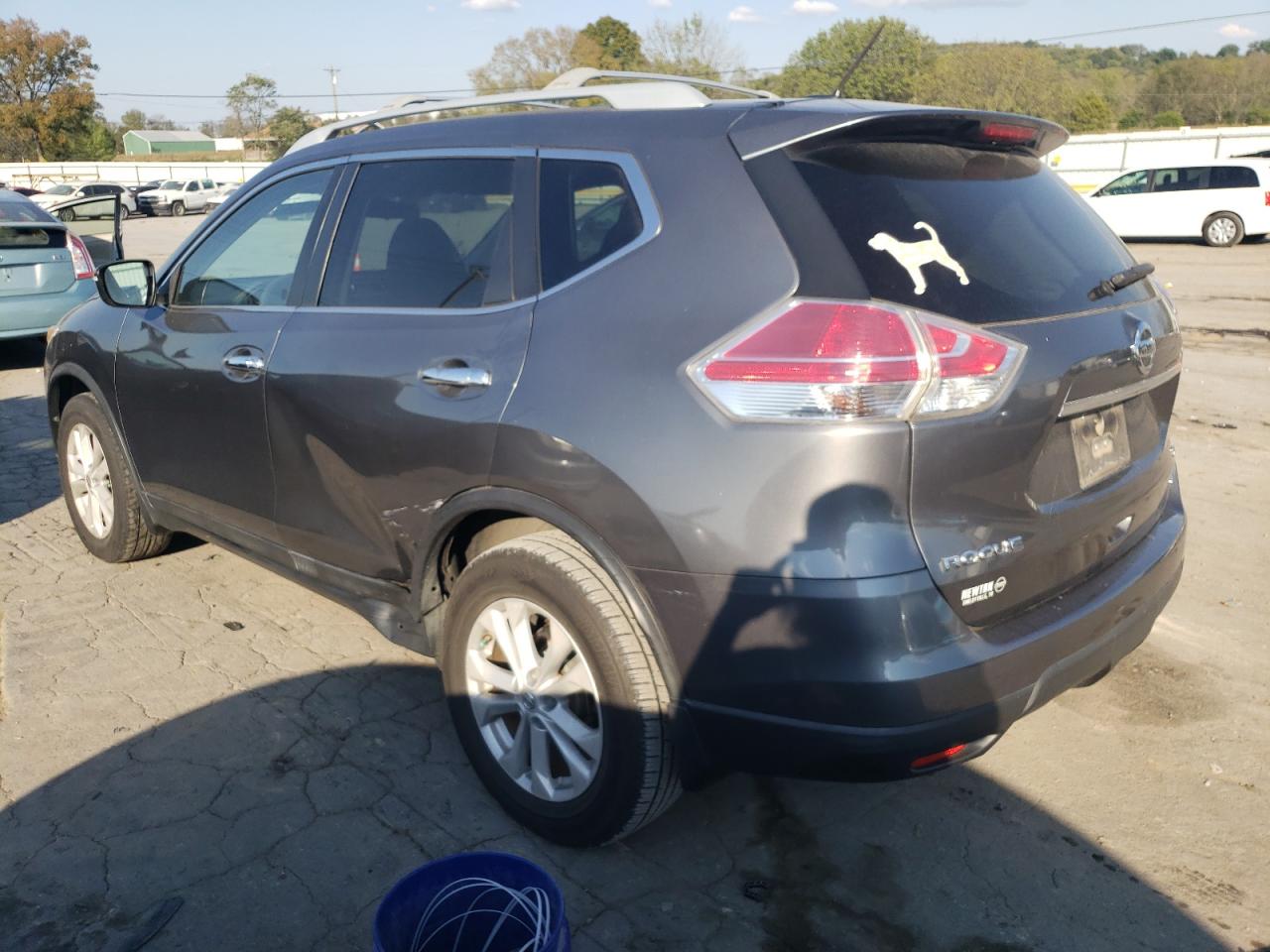 2014 Nissan Rogue VIN 5N1AT2MT8EC792783 Copart auction photo, side damage thumbnail 2