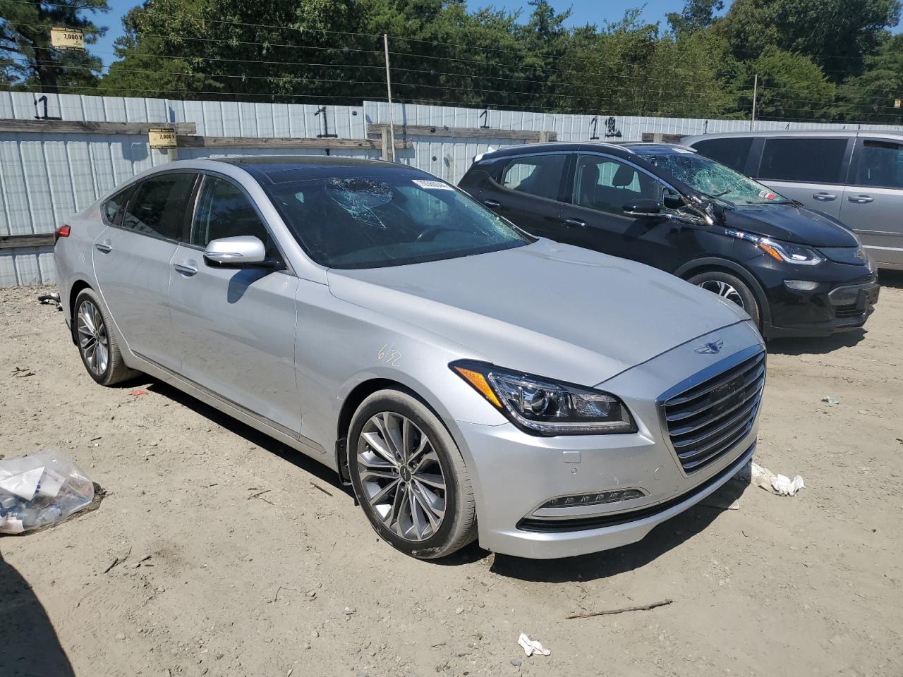 2017 Genesis G80 VIN KMHGN4JE3HU172217 Copart auction photo, all over damage thumbnail 4