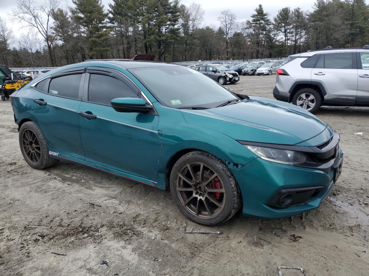 2019 Honda Civic VIN 2HGFC2F85KH539837 Copart auction photo, rear end / minor dent/scratches damage thumbnail 4