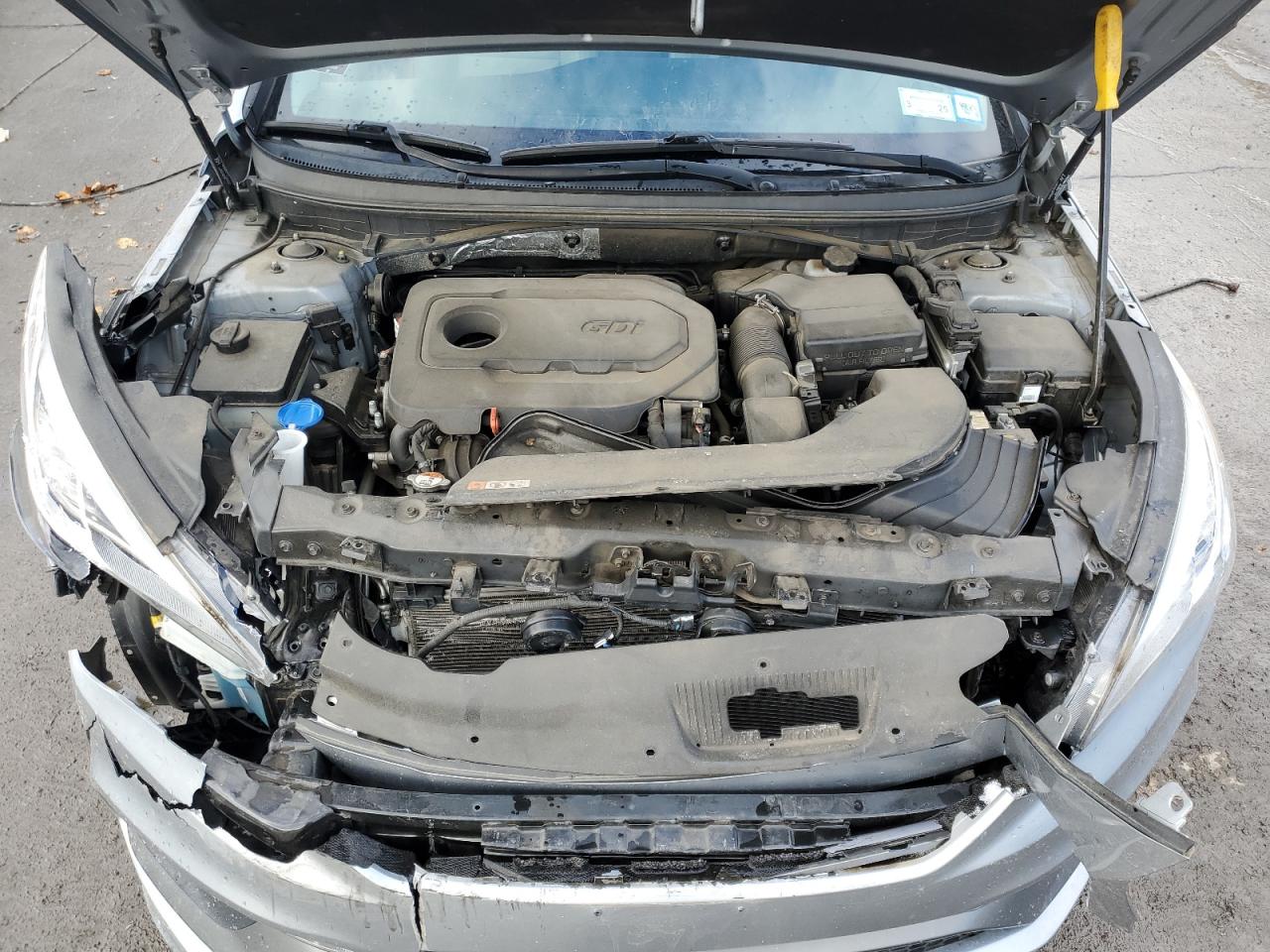2016 Hyundai Sonata VIN 5NPE34AFXGH424998 Copart auction photo, front end / minor dent/scratches damage thumbnail 13