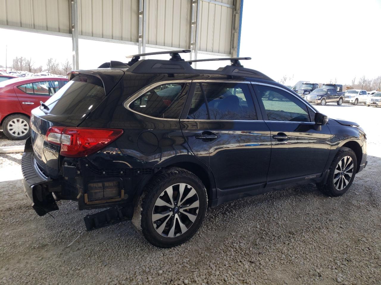 2017 Subaru Outback VIN 4S4BSANCXH3218206 Copart auction photo, front end / rear end damage thumbnail 3