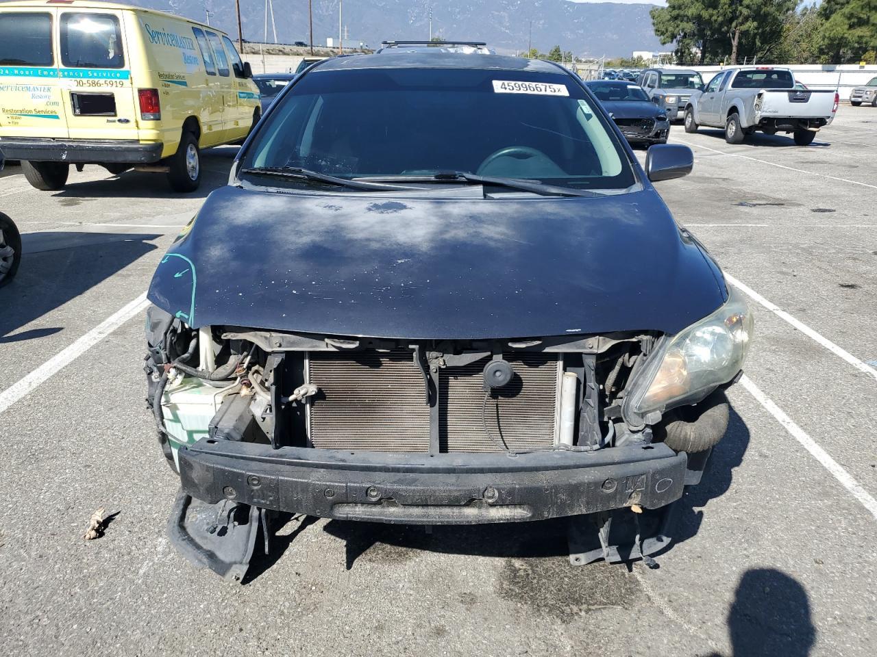 2011 Toyota Corolla VIN 2T1BU4EE1BC610457 Copart auction photo, front end / side damage thumbnail 5