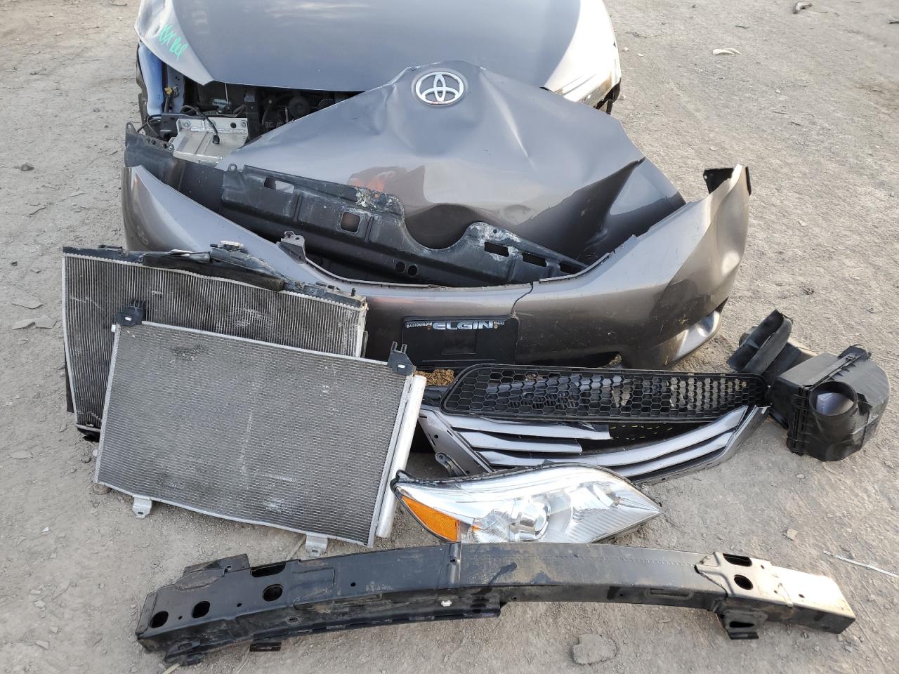2017 Toyota Sienna VIN 5TDDZ3DC5HS159506 Copart auction photo, front end / undercarriage damage thumbnail 13