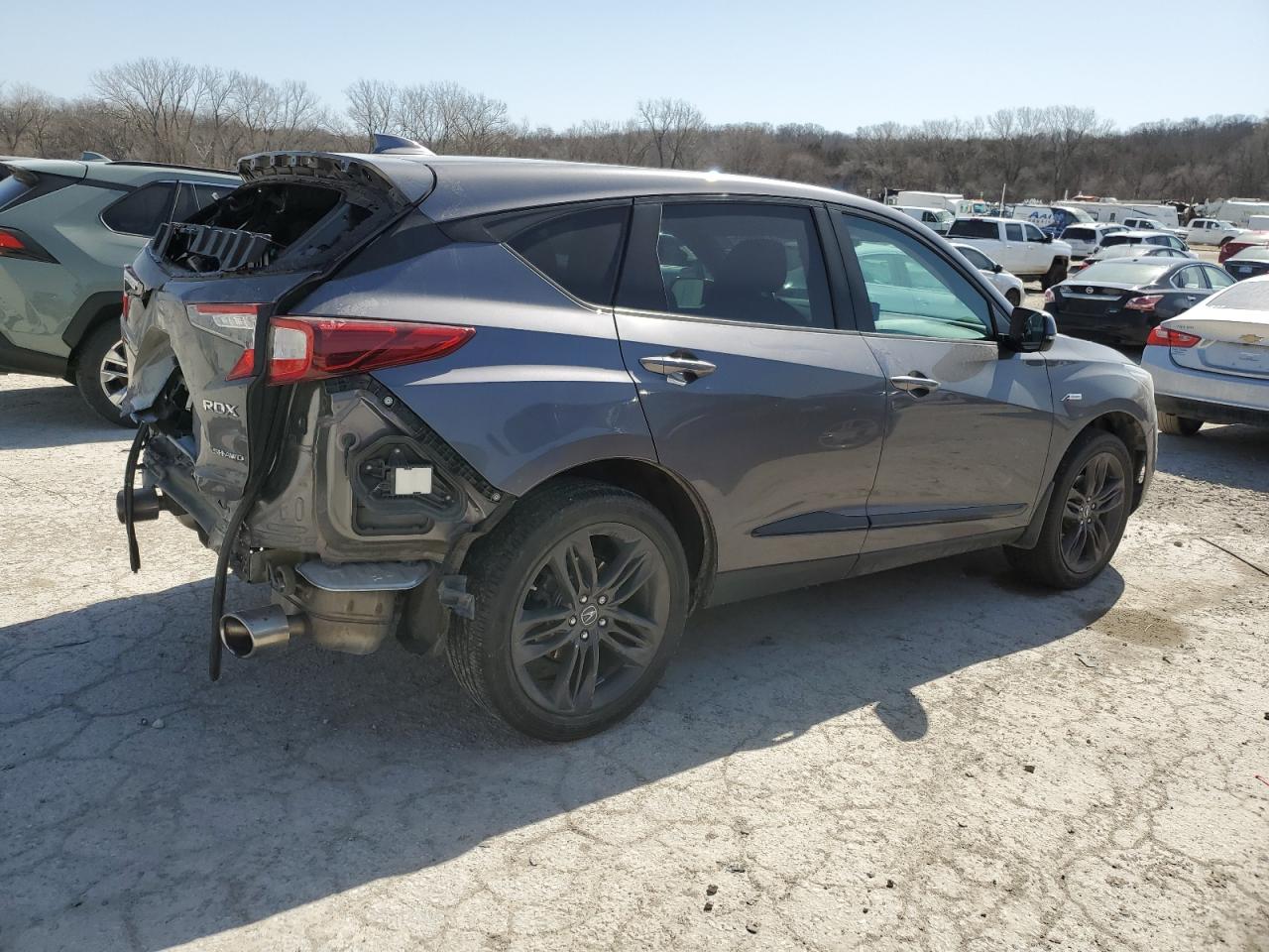 2021 Acura RDX VIN 5J8TC2H65ML020789 Copart auction photo, rear end damage thumbnail 3