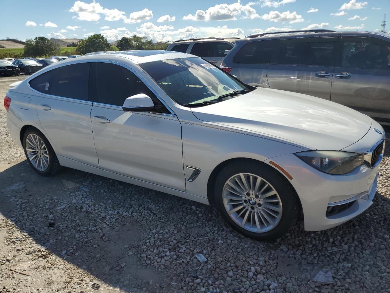 2014 BMW 3er VIN WBA3X5C5XED557380 Copart auction photo, water/flood damage thumbnail 4