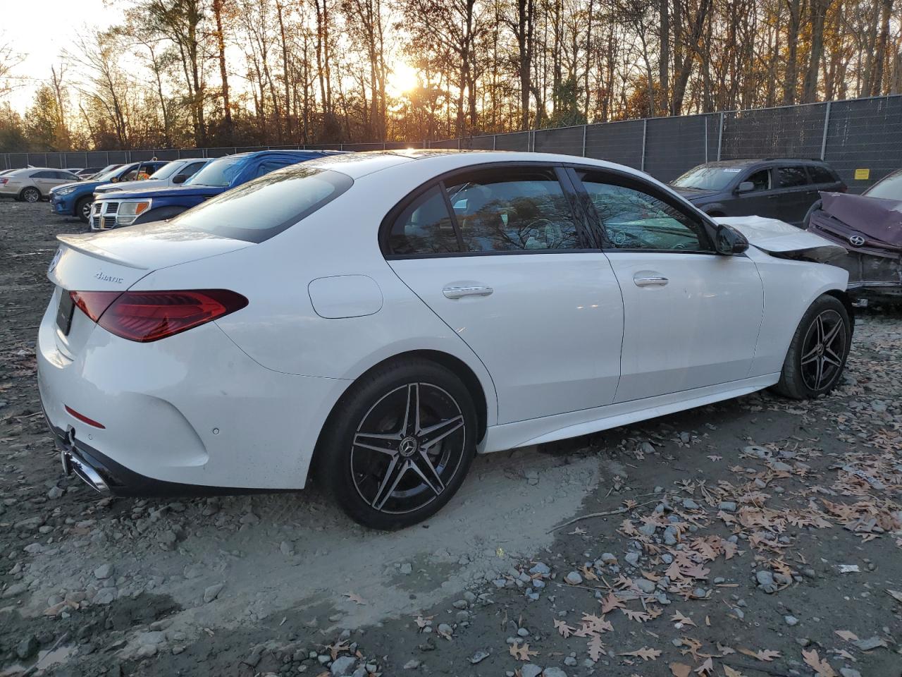2023 Mercedes-Benz C-klasse VIN W1KAF4HB6PR097653 Copart auction photo, front end damage thumbnail 3