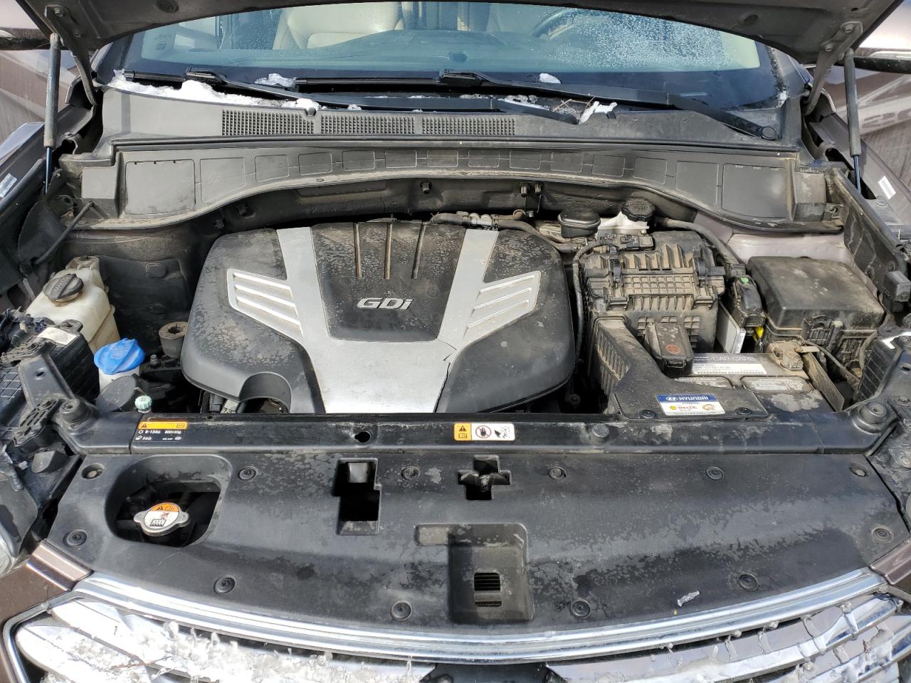 2014 Hyundai Santa Fe VIN KM8SNDHF2EU051358 Copart auction photo, front end damage thumbnail 14