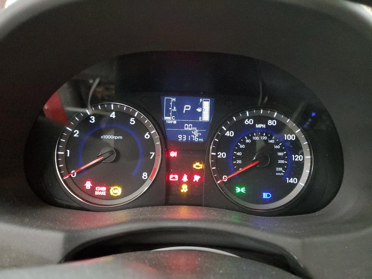 2015 Hyundai Accent VIN KMHCT5AE7FU198374 Copart auction photo, front end damage thumbnail 9
