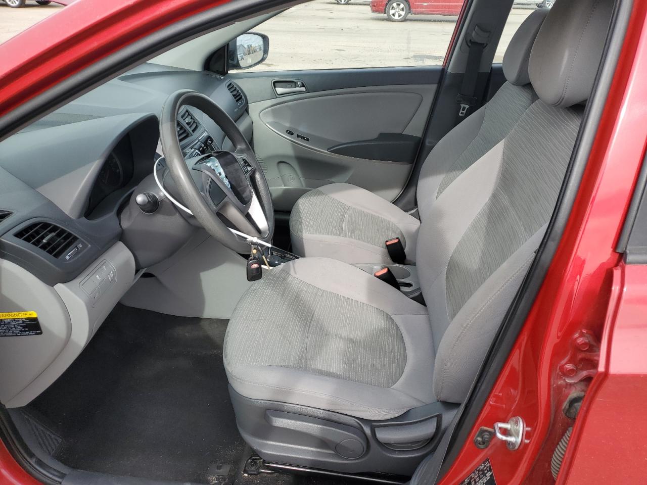 2017 Hyundai Accent VIN KMHCT5AE4HU343762 Copart auction photo, front end / rear end damage thumbnail 7