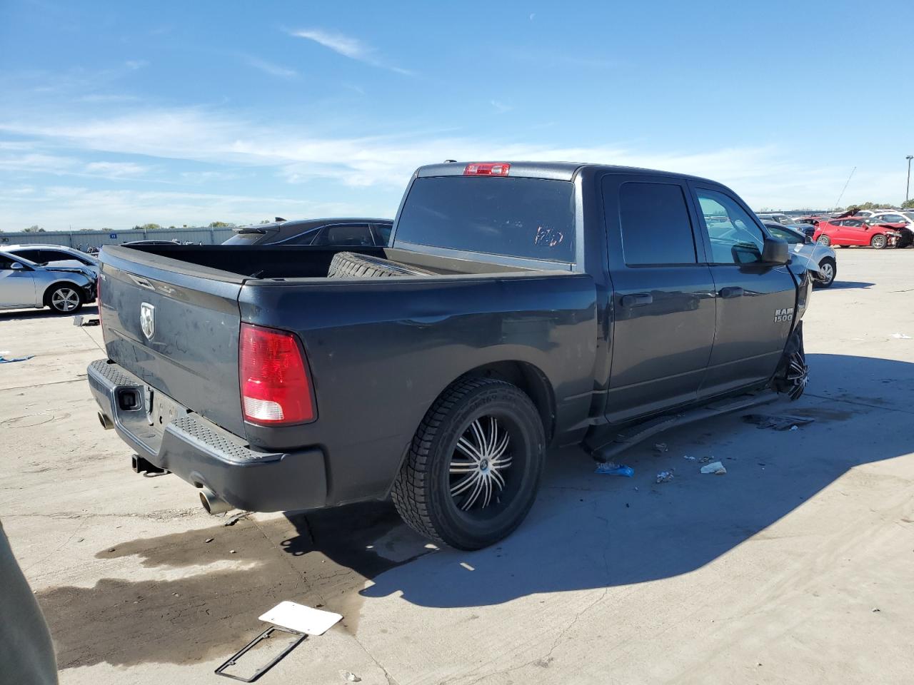 2014 RAM 1500 VIN 1C6RR6KT5ES243071 Copart auction photo, front end damage thumbnail 3